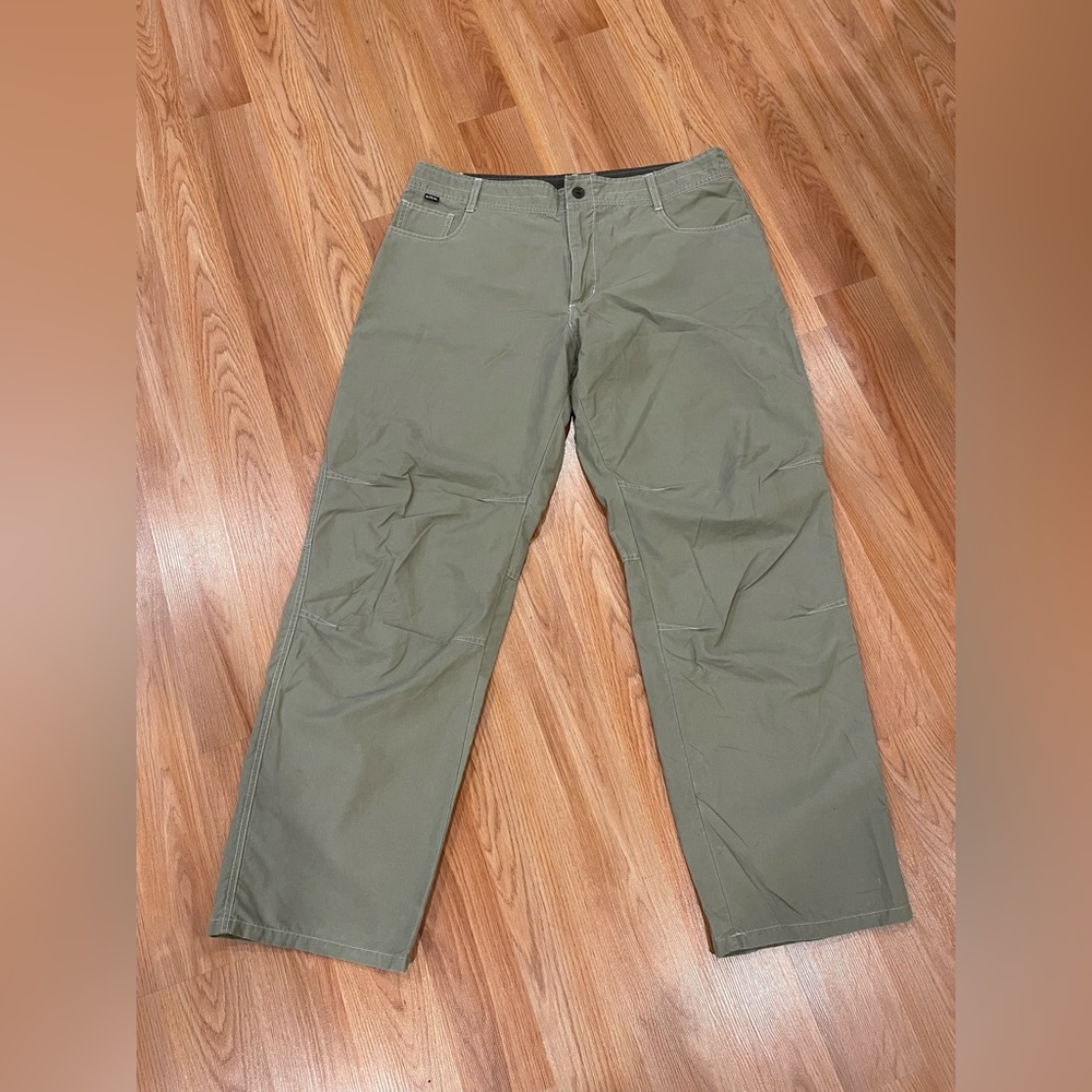 KUHL DRY EVAPORATIVE TECHNOLOGY STRAIGHT Khaki HIKING PANTS 38X32 EUC